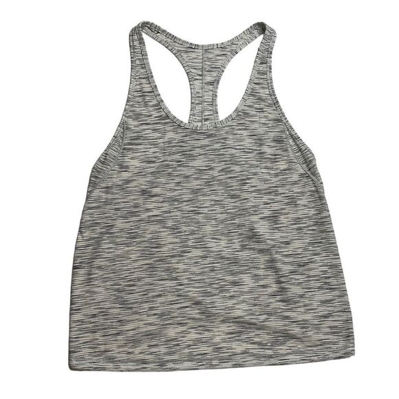 Lululemon 105f degree singlet tank Tiger Space Dye Black White size 6 - Picture 4 of 6